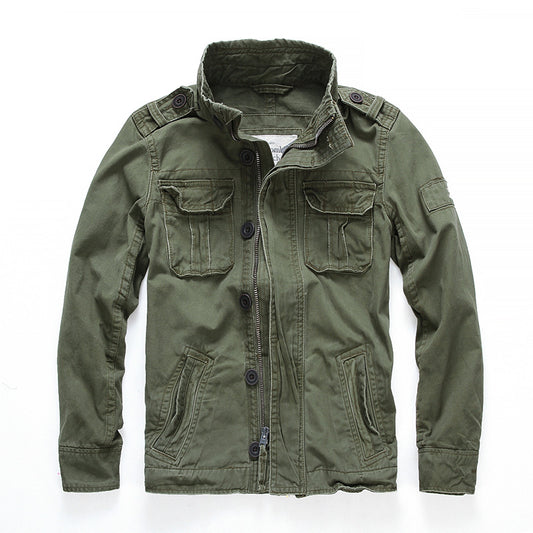 Camouflage denim jacket by Shop Hoodie