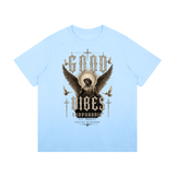 SHOPHOODIE® GOOD VIBES GOTHIC Unisex Mid-Weight Cotton T-Shirt — 260 GSM