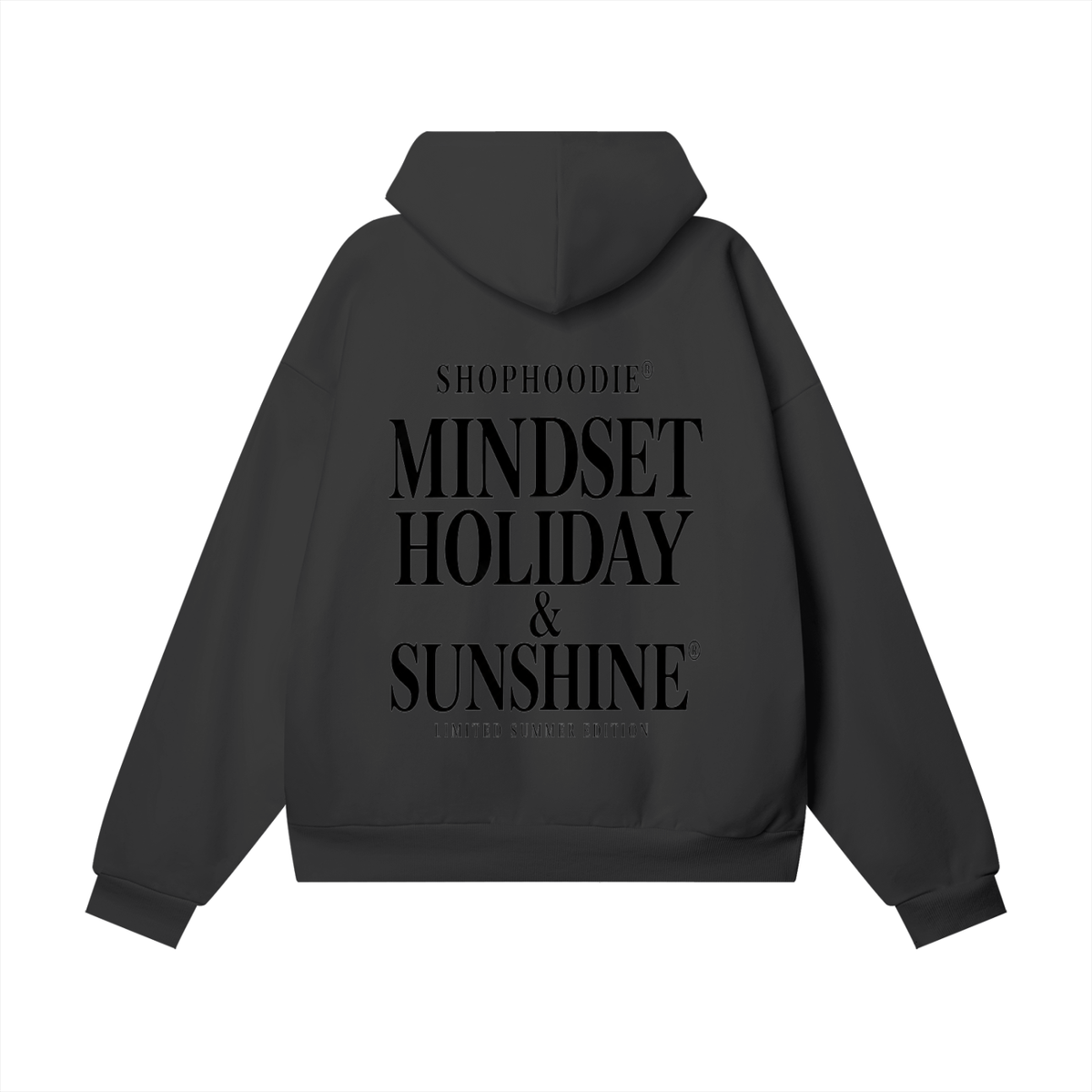 SHOPHOODIE® LONDON Mindset Holiday and Sunshine 460 GSM heavyweight unisex oversized fleece hoodie — image 4