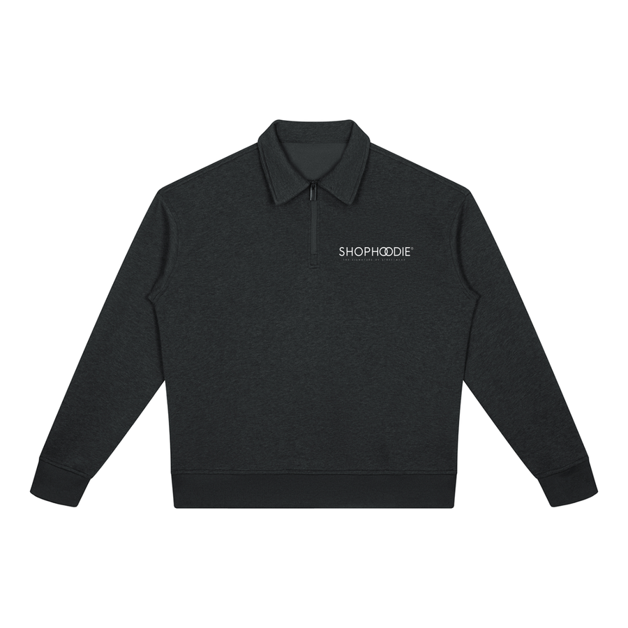 SHOPHOODIE® Boxy Quarter-Zip Sweatshirt — 350 GSM