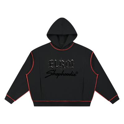 SHOPHOODIE® ELROI Heavyweight Boxy Topstitch Hoodie — 420 GSM