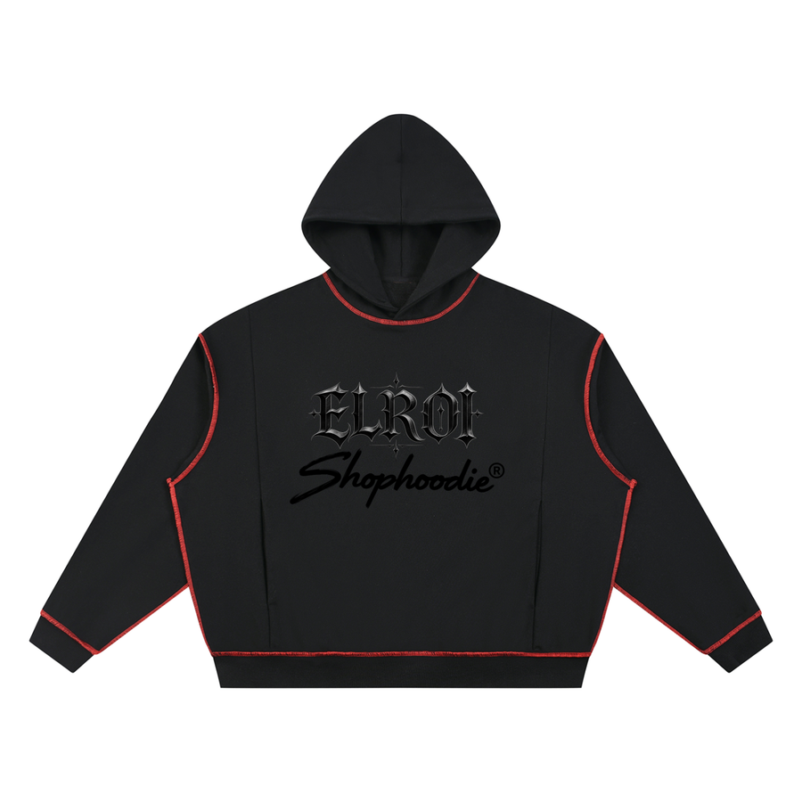 SHOPHOODIE® ELROI Heavyweight Boxy Topstitch Hoodie — 420 GSM