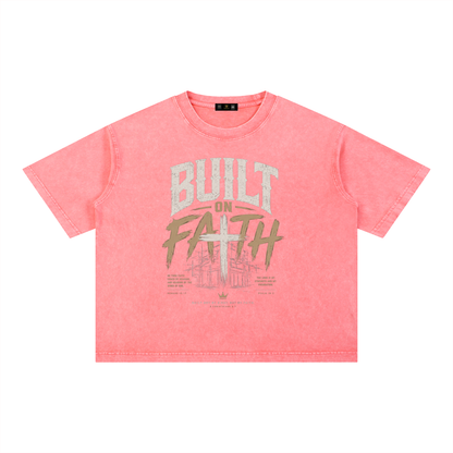 Shophoodies,Shophoodie,clothing,t shirt,built on faith,Christian t shirt