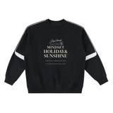 ShopHoodie® Mindset Holiday & Sunshine Oversized Crewneck Taped Sweatshirt