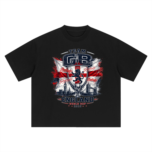 SHOPHOODIE® TEAM GB WORLD CUP 2026 BOXY OVERSIZED T-SHIRT