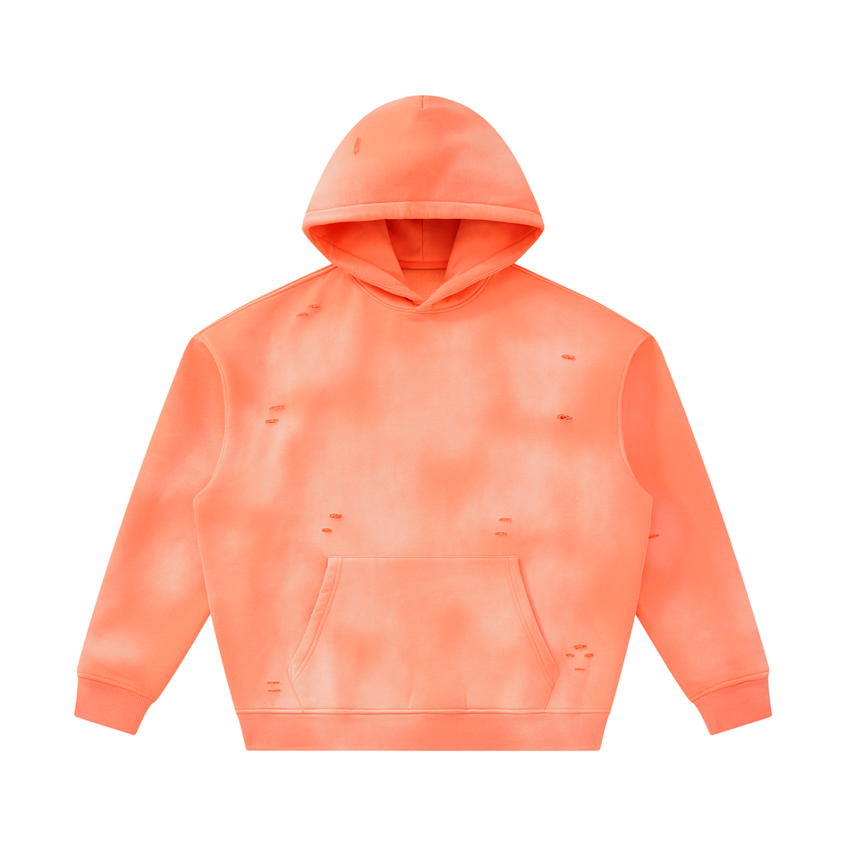 SHOPHOODIE® BLANK Sunfade Frayed Oversized Fleece Hoodie — 350 GSM — product image 7