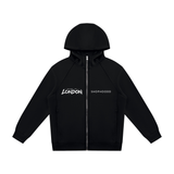 SHOPHOODIE® LONDON SHOPHOODD Made in London Unisex Raglan Full-Zip Hoodie — 380 GSM