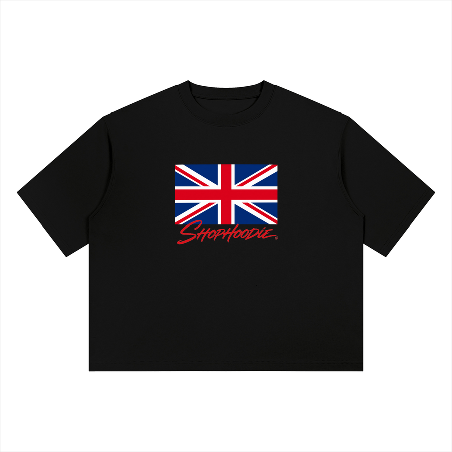 SHOPHOODIE® UNITED KINGDOM Heavyweight Boxy T-Shirt — 420 GSM