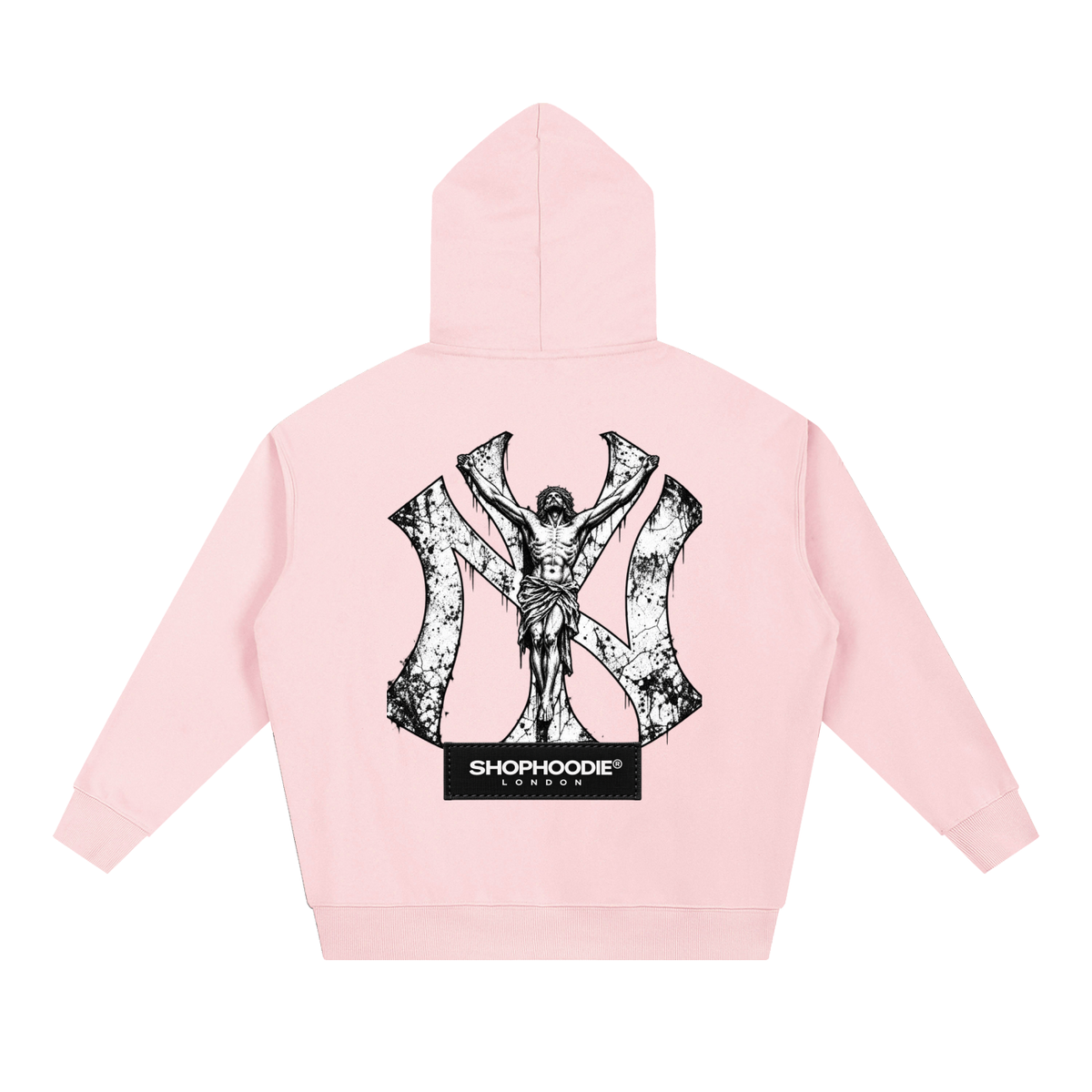 SHOPHOODIE® LONDON AVANT NY 430 GSM oversized heavyweight hoodie — product photograph 4