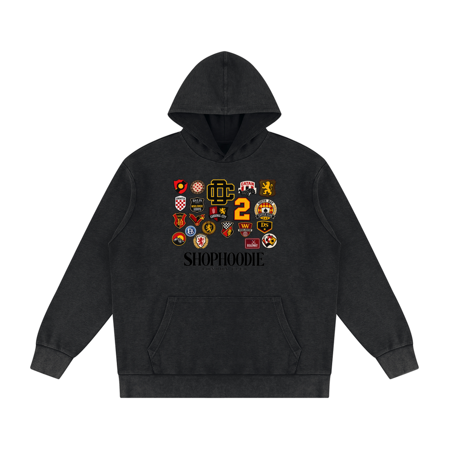 SHOPHOODIE® SHOPHOODD™ Made in London Mineral Wash Oversized Hoodie — 340 GSM