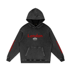 Snow Washed Loose Cotton London Hoodie by Shop Hoodie