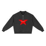 SHOPHOODIE® AVANT Red Star Quarter-Zip Sweatshirt & AVANT Red Star Barrel Sweatpants Complete Set