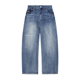 SHOPHOODIE® SHOPHOODD™ Sunfade Heavyweight Wide-Leg Denim Jeans — 543 GSM