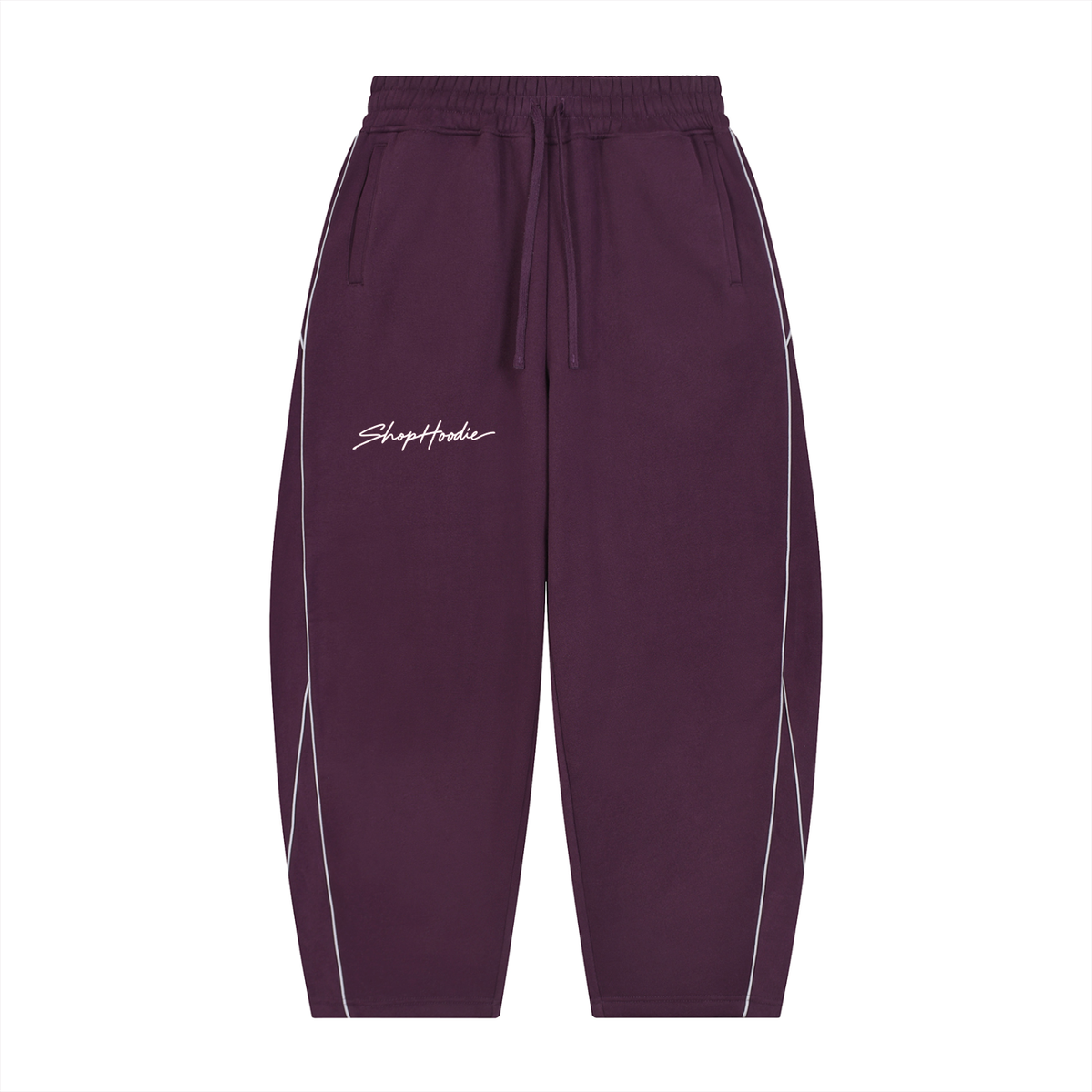 SHOPHOODIE® Piping Heavyweight Fleece Barrel-Leg Sweatpants – product image 5