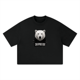 SHOPHOODIE POLAR BEAR Drop Shoulder Unisex Heavyweight Boxy T-Shirt