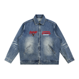 Vintage Wash Zip Up Denim Jacket by ShopHoodie® — The West Midlands’ Finest