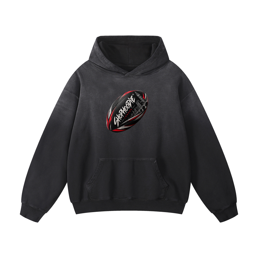SHOPHOODIE® LONDON Rugby Unisex Heavyweight Sunfade Oversized Hoodie — 400 GSM