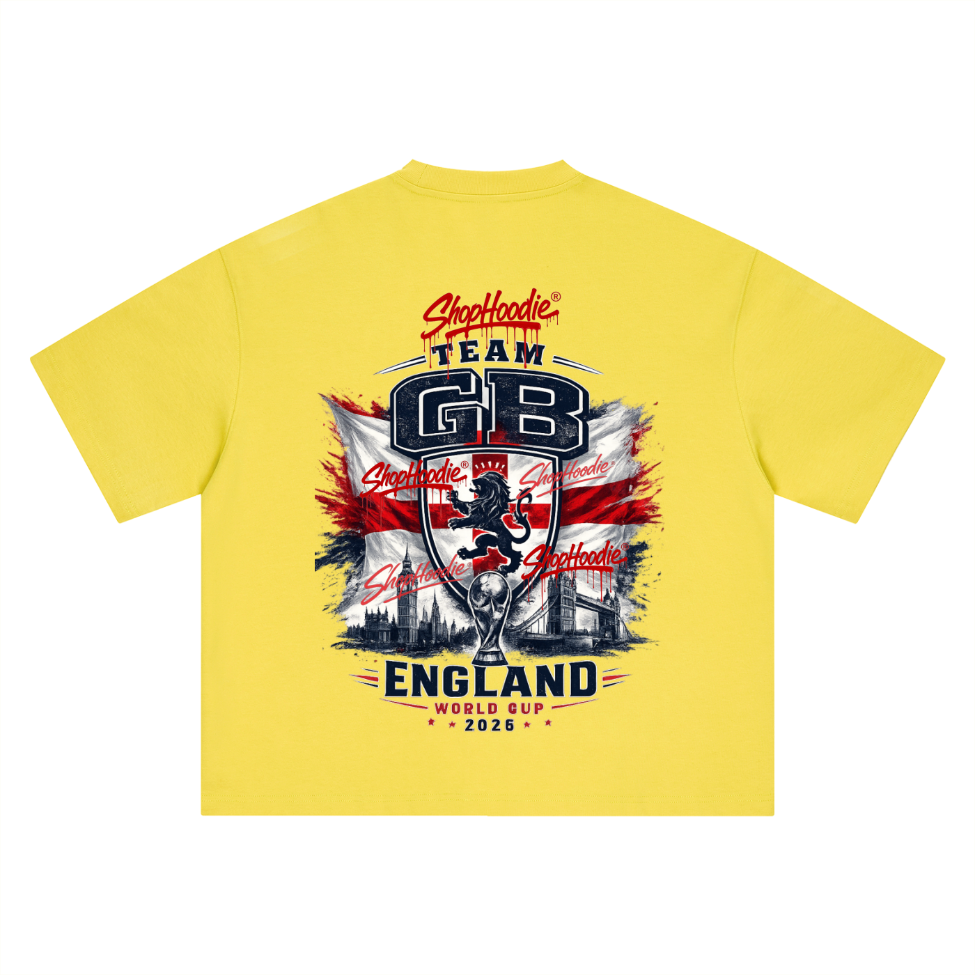 SHOPHOODIE® TEAM GB WORLD CUP 2026 BOXY OVERSIZED T-SHIRT