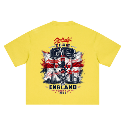 SHOPHOODIE® TEAM GB WORLD CUP 2026 BOXY OVERSIZED T-SHIRT
