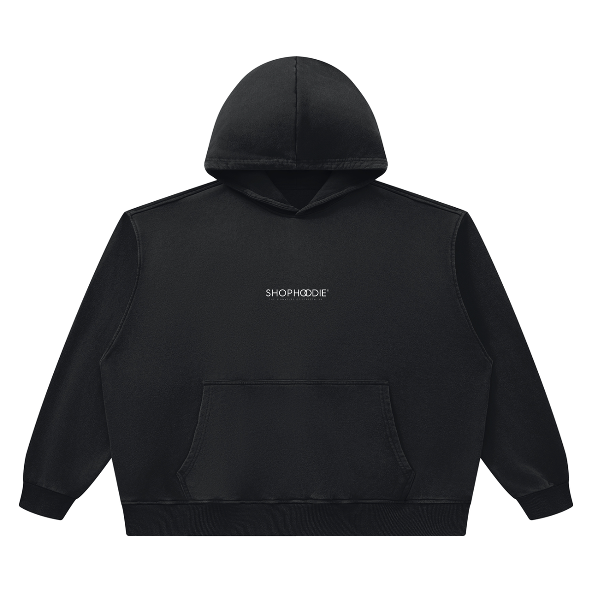 SHOPHOODIE® Minimalist Vintage Wash Boxy Hoodie — top half of this complete set