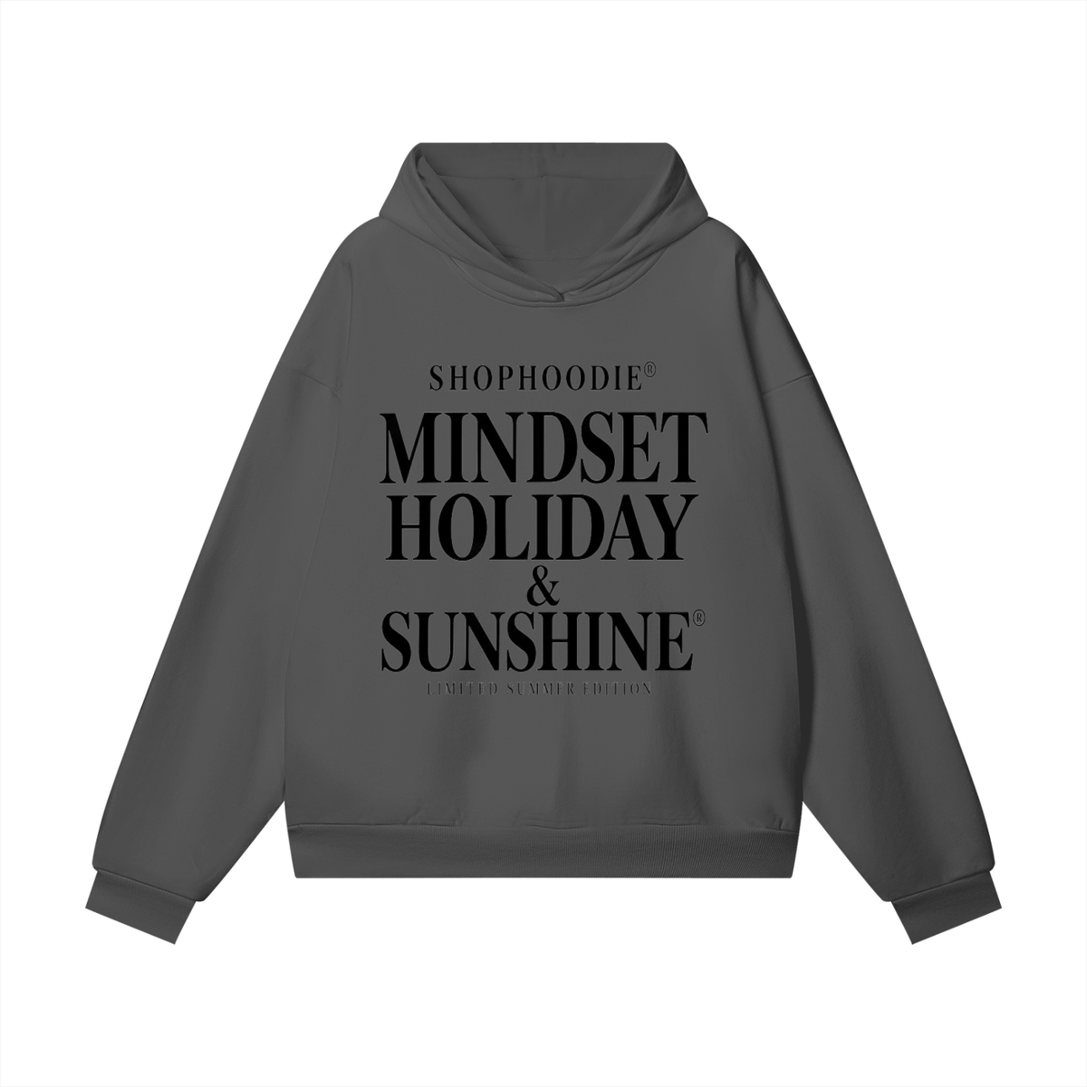 SHOPHOODIE® LONDON Mindset Holiday and Sunshine 460 GSM heavyweight unisex oversized fleece hoodie — image 7