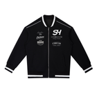 Contrast Piping Zip Bomber Jacket By Shop Hoodie