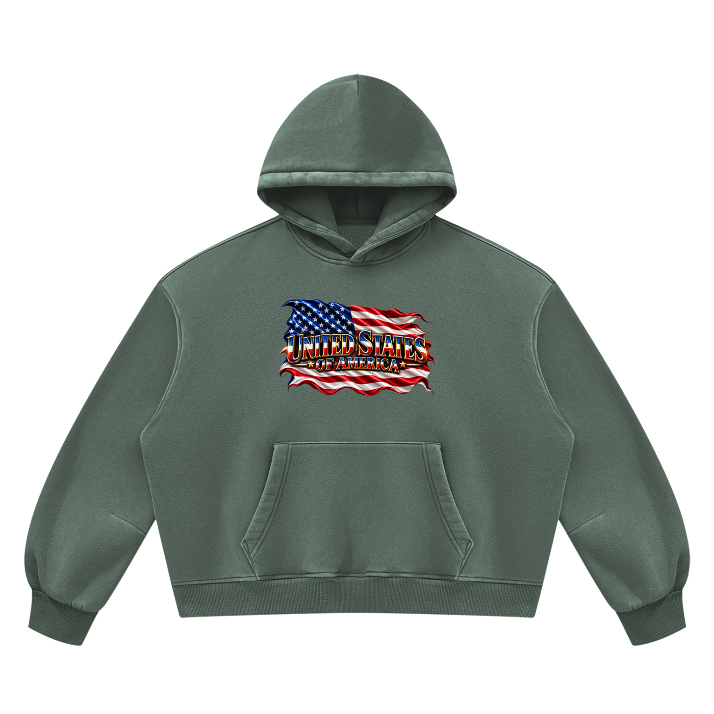 SHOPHOODIE UNITED STATES Vintage Wash Boxy Hoodie