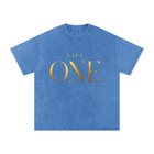 SHOPHOODIE THE ONE Snow Washed Oversized Cotton T-Shirt