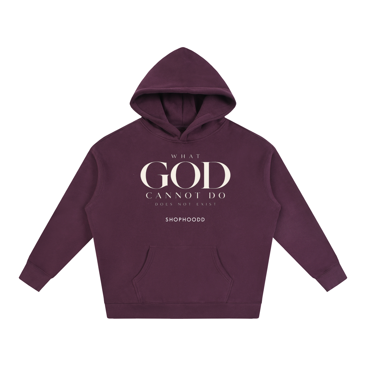 SHOPHOODIE LONDON Faith 350 GSM unisex oversized fleeced hoodie – product image 11