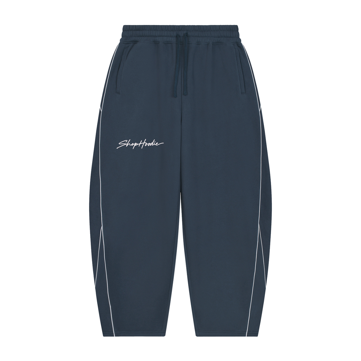 SHOPHOODIE® Piping Heavyweight Fleece Barrel-Leg Sweatpants – product image 7
