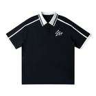 SHOPHOODIE SH LOGO Unisex Contrast Piping Polo Shirt