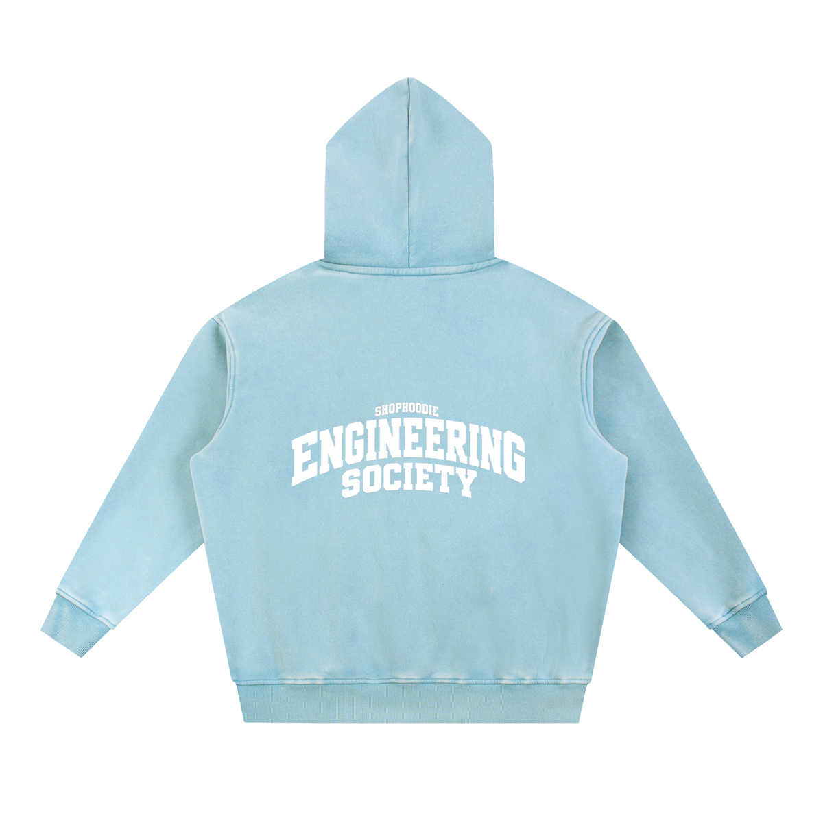 SHOPHOODIE® CAMPUS ENGINEERING SOCIETY Fleece Oversized Hoodie — 355 GSM — view 8