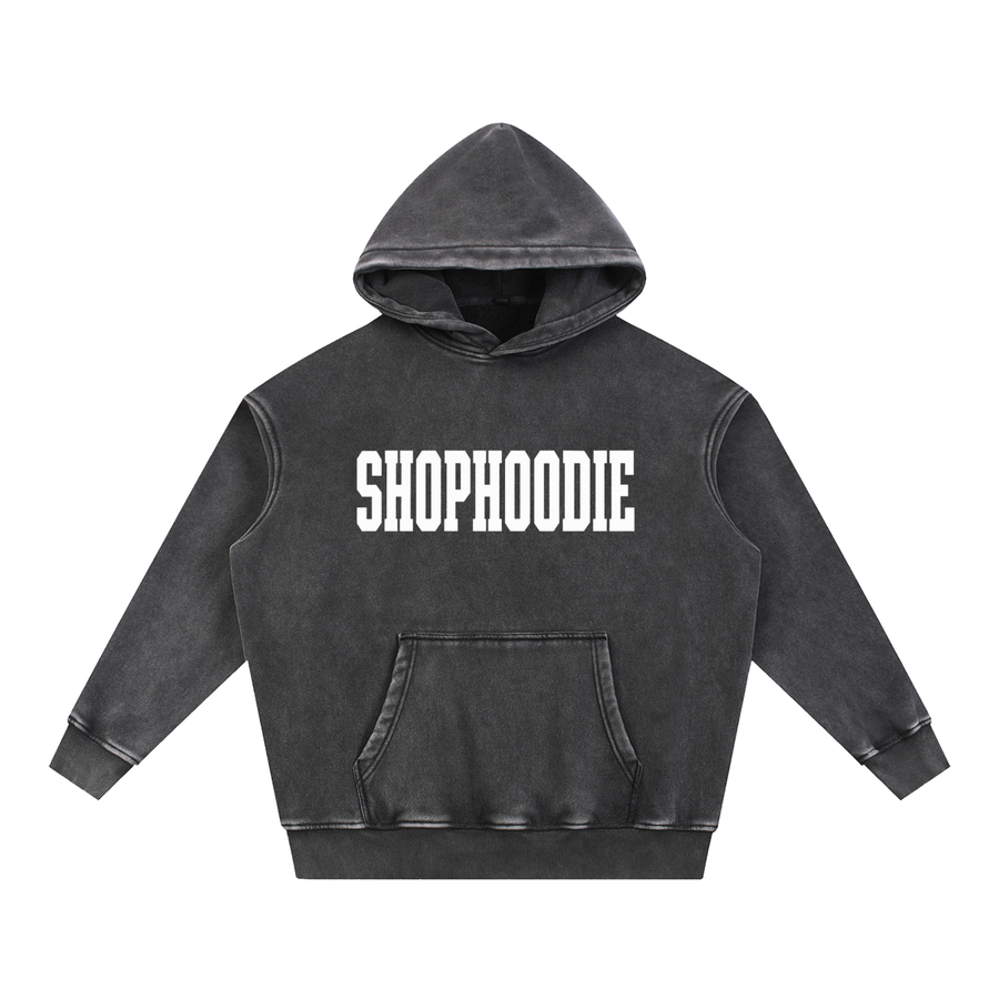 SHOPHOODIE® AVANT LEGACY Vintage Wash Oversized Fleece Hoodie — 355 GSM