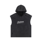 Snow Washed Boxy Hooded Tank Top by Shop Hoodie