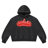 SHOPHOODIE® LONDON Christmas Vintage-Wash Boxy Fleece Hoodie — 390 GSM
