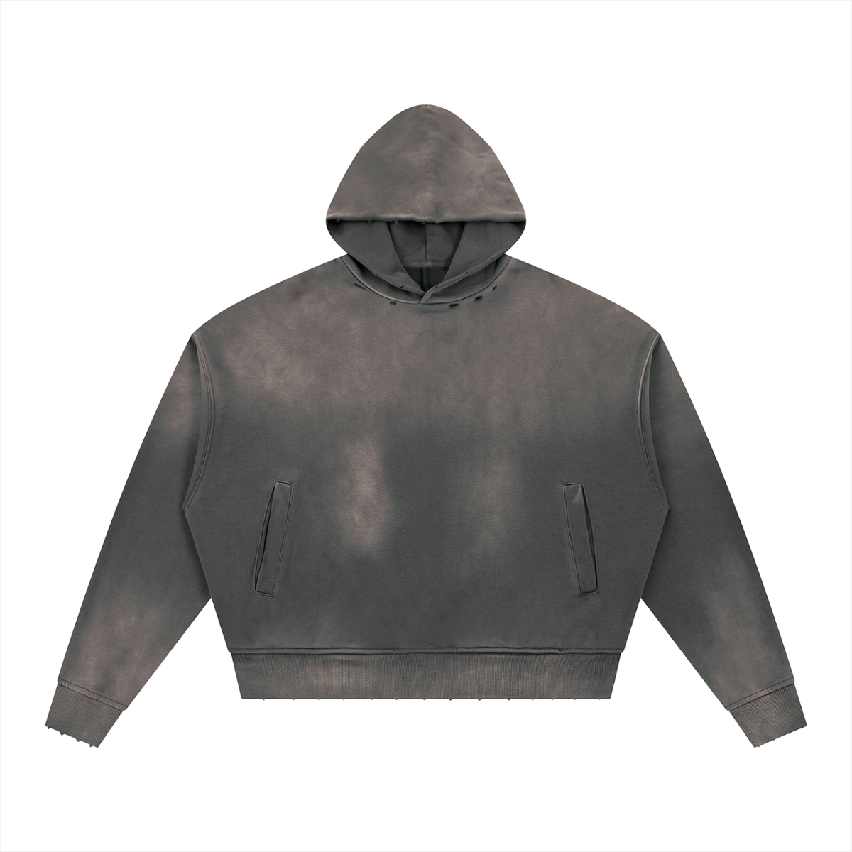 SHOPHOODIE® BLANK Sunfade Distressed Boxy Hoodie — 370 GSM product image 7
