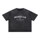 Mineral Wash Boxy Cotton Dreamers Club T-Shirt by Shop Hoodie