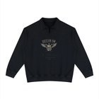 SHOPHOODIE Unisex Vintage Wash Collared Sweatshirt