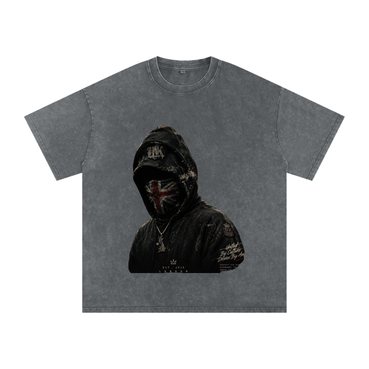 Snow Washed Oversized Cotton T-Shirt