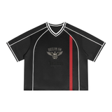 SHOPHOODIE Unisex Boxy V-Neck Soccer Jersey