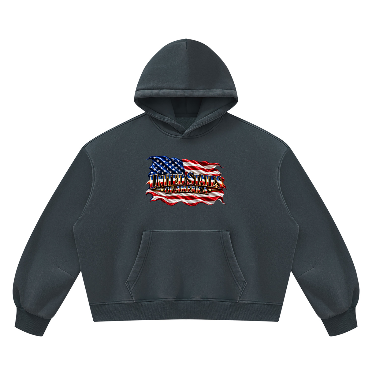 SHOPHOODIE UNITED STATES Vintage Wash Boxy Hoodie