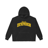 SHOPHOODIE® ENTREPRENEUR Unisex Heavyweight Vintage-Wash Raw-Edge Hoodie — 420 GSM