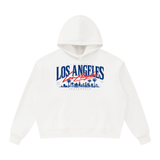 SHOPHOODIE® AVANT Los Angeles Hoodie Neutral Tones & Piping Barrel-Leg Sweatpants Complete Set