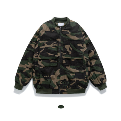 Themed Camouflage Couple Street Fashion Jacket Work Jacket