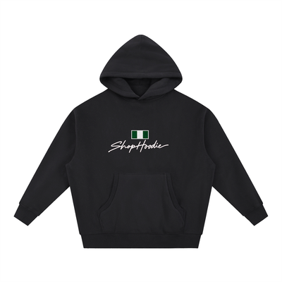 SHOPHOODIE® NIGERIA FLAG Complete Set — 345 GSM — oversized boxy fleece hoodie