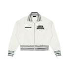 Striped Rib Collar Dreamers club inspired living Zip Jacket by Shop Hoodie