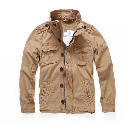 Camouflage denim jacket by Shop Hoodie