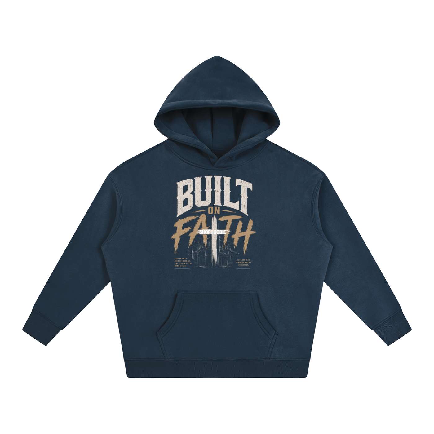 SHOPHOODIE®,Hoodies,Hoodie,SHOP HOODIE®,Built on faith,Christian hoodie