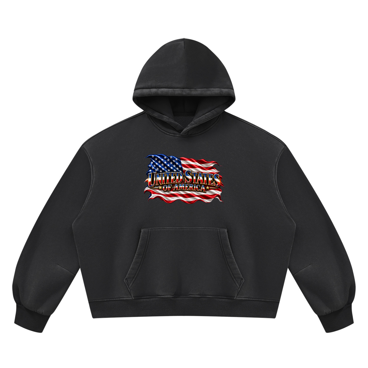 SHOPHOODIE UNITED STATES Vintage Wash Boxy Hoodie