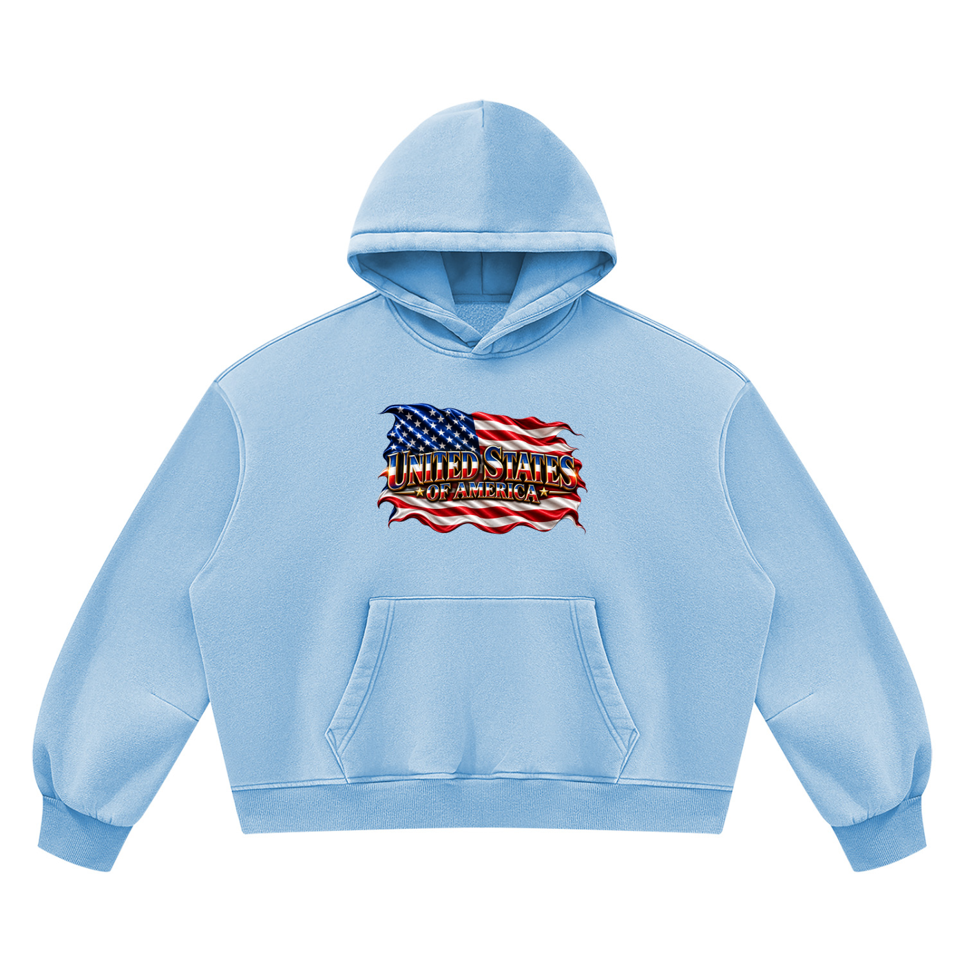 SHOPHOODIE UNITED STATES Vintage Wash Boxy Hoodie